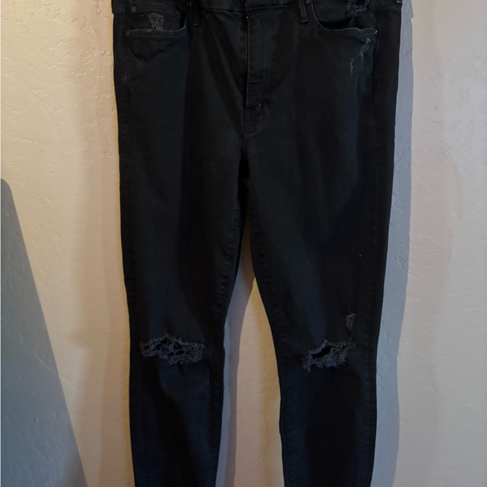 MOTHER LOOKER Ankle Fray Jeans